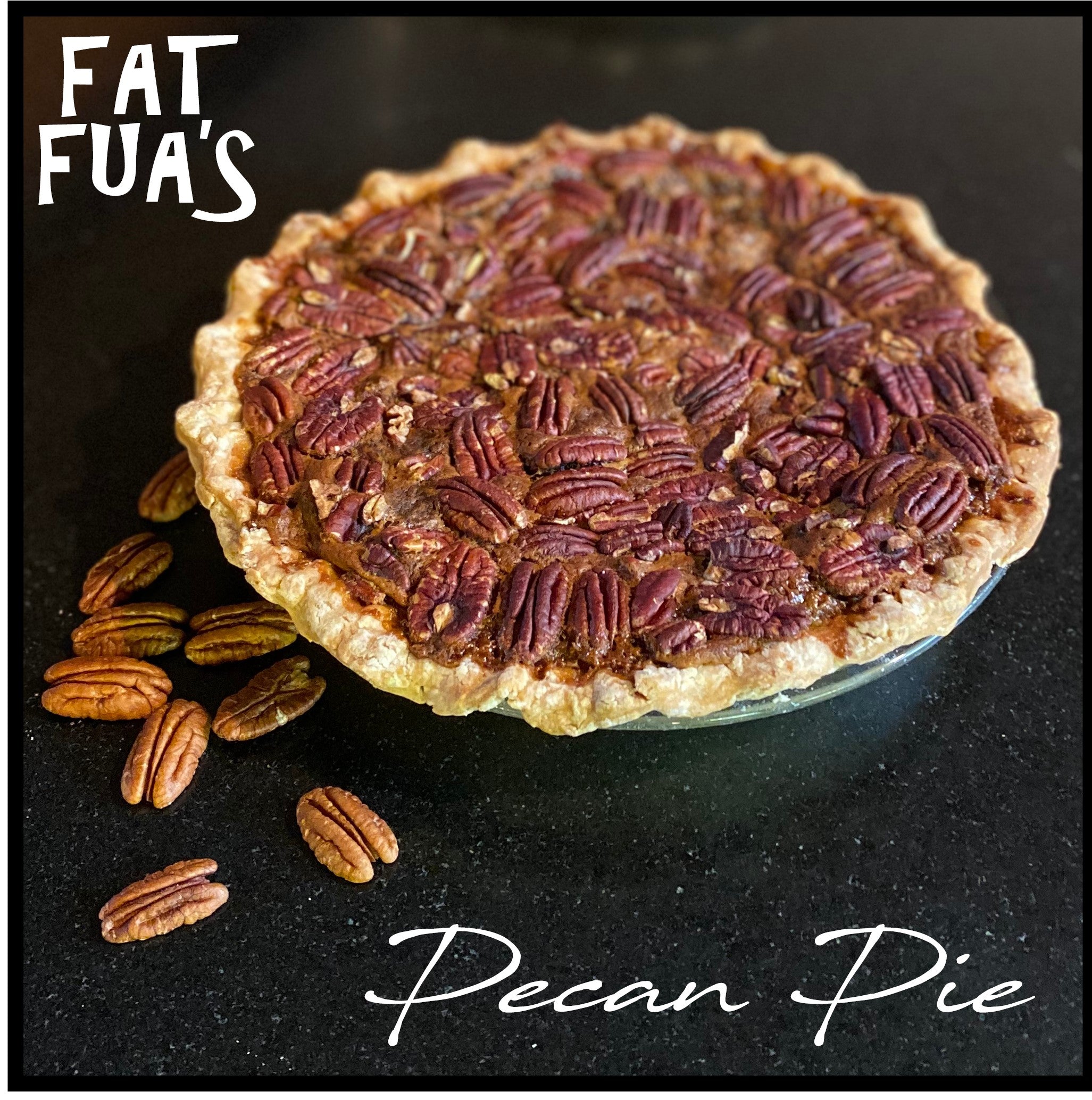 Hand made crust Piled High with Pecans and Sweet, but not too Sweet,  Molasses