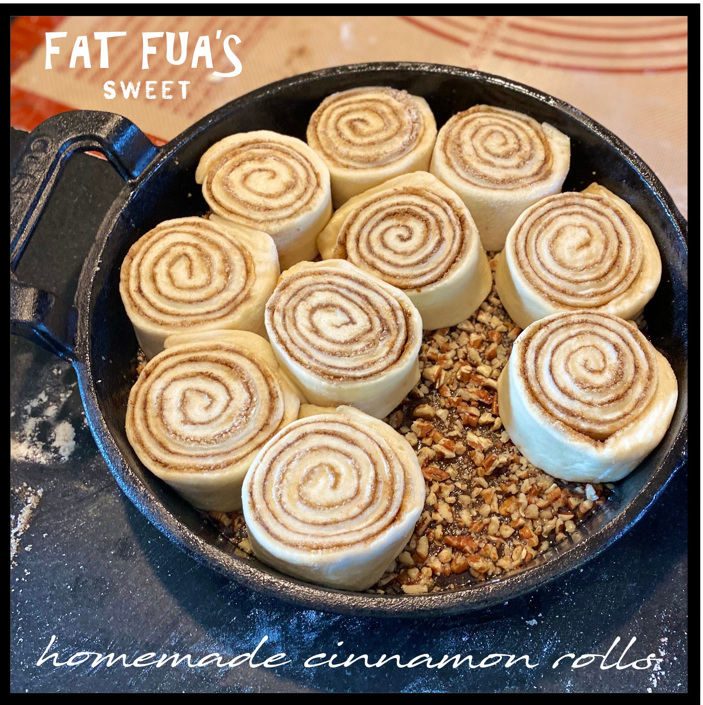 Fat Fua's Iron Skillet Cinnamon Rolls